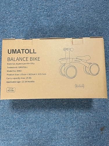 Umatoll Baby Balance Bike for 1 Year Old Boys Girls, 12-24 Months Toddler Balance Bike with Removable Basket, Adjustable Seat, 4 Wheels Infant Bike, First Birthday Gift thumbnail 12