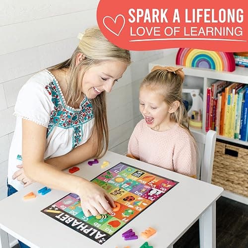 Hadley Designs 16 Educational Posters for Classroom Decor - Chalkboard Educational Posters for Toddlers 1-3, Toddler Learning Poster for Kids Ages 3-5, Kindergarten & Preschool Classroom Must Haves thumbnail 8