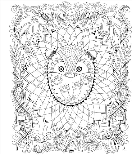 Color & Frame - In the Forest (Adult Coloring Book) thumbnail 5