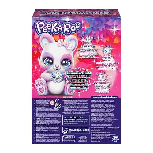 Peek-A-Roo, Interactive Rainbow Plush Toy and Baby with Bonus Bows, Over 150 Sounds & Actions, Kids Toys for Girls Ages 5 and up thumbnail 9
