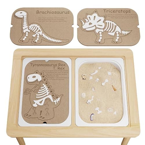 Ogears Sensory Table Flisat Trofast Inserts Dinosaurs Puzzle Set of 3 Pieces thumbnail 3