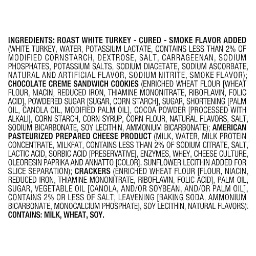 Lunchables, 5 ct, Turkey & American with Choc Creme Cookies, 3.2 oz Trays | 10g Protein per Serving, No Prep Needed, Convenient Grab-and-Go Lunch & Protein Snacks for Kids, One Serving Tray thumbnail 3