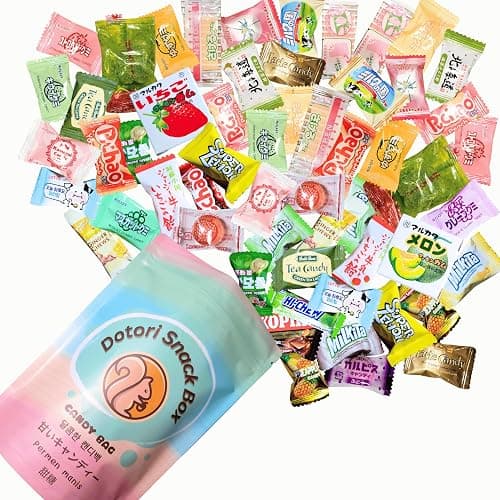 DOTORI SNACK BOX Assorted Asian Mystery Candy Bag | 40 Counts | Premium Quality Candies, Soft Candies, Gummies, Gums, Chocolate, and more from Japan, Korea, China, Indonesia, and Taiwan. - Image 1