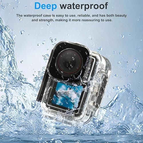 FitStill 196FT/60M Underwater Waterproof Case with Magnetic Quick Release Interface Compatible with DJI Osmo Action 5 Pro Action 4 Action 3,Protective Cover Invisible Diving Action Shell Accessory Kit thumbnail 5