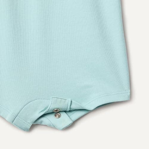 Amazon Essentials x Sofia Grainge Baby Boys' Short Sleeve Cotton Romper with Snap Closure, Breathable, Pack of 2 thumbnail 4