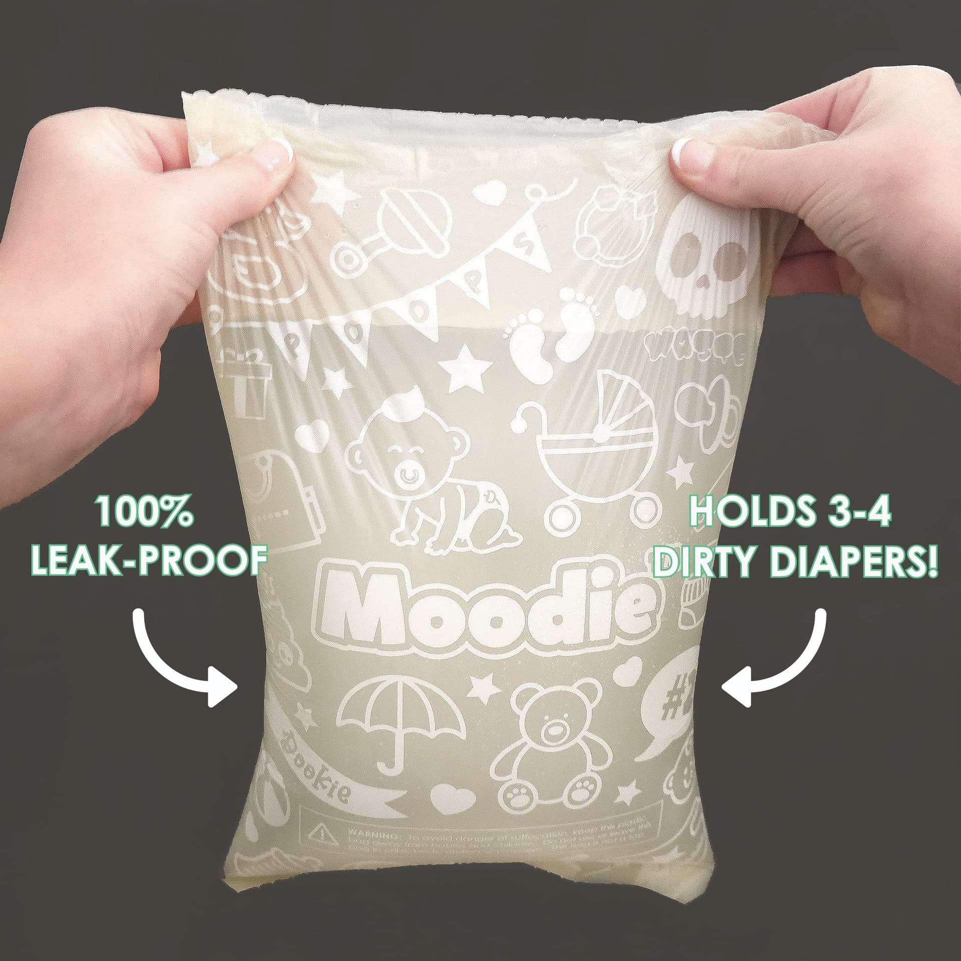Moodie Teddy Bear Dispenser & Refill Roll Combo Set | Vanilla Scented thumbnail 8