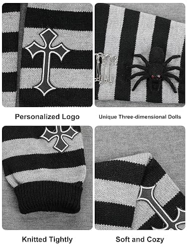 Lebaley Kawaii Leg Warmers Y2K Harajuku Legs Warmer for Girls Women Lolita Accessorie Gothic Long Sock Winter Ankle Warmers thumbnail 6