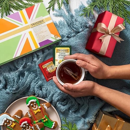 Twinings Tea Classics Collection Gift Box Variety Sampler, 48 Tea Bags (Pack of 1), Enjoy Hot or Iced, Includes Black, Herbal, Green, & Chai Teas thumbnail 9