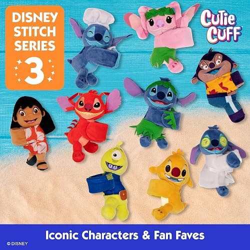 Disney Stitch Cutie Cuff - Mystery Plush Slap Bracelet - Series 3 thumbnail 4