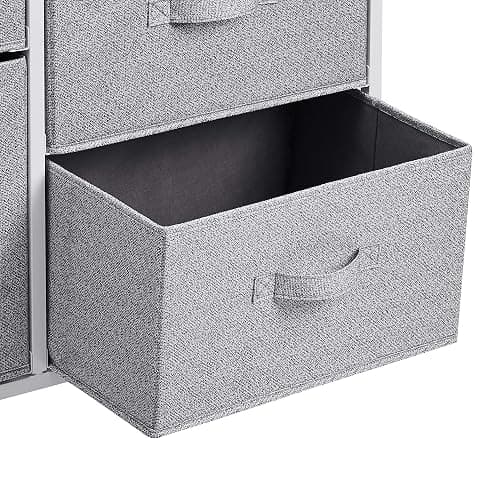 Amazon Basics Closet Organizer Drawers with 5-Fabric Storage Units, White thumbnail 4