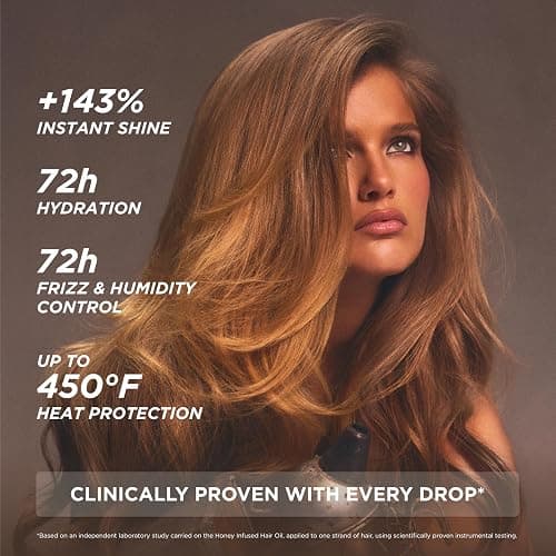 Gisou Honey Infused Hair Oil - Hydrating & Frizz Control Treatment with Mirsalehi Honey, Adds Shine & Heat Protectant for All Hair Types, 1.7 Fl Oz thumbnail 4