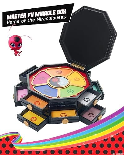 corimori Miraculous Ladybug Officially Licensed Wooden Chest, Master Fu Miracle Box, 26 cm thumbnail 9