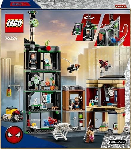 LEGO ǀ Marvel Spider-Man vs. Oscorp - Interactive Toy with a Motorbike, 8 Minifigures incl. Miles Morales & Green Goblin - Collectible Super Hero Gift for 10+ Year Old Boys & Fans - 76324 thumbnail 10