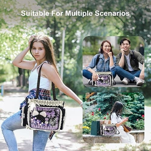 KJEYOB Ita Bag,DIY Clear Pin Display Bag with Insert and Accessories,Anime Kawaii Ita Crossbody Purse,Women Y2K Shoulder Bags thumbnail 8