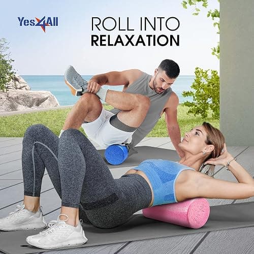 Yes4All High-Density EPP Round Back Roller Foam, Exercise Foam Roller for Yoga, Pilates & Stretching - 12, 18, 24, 36 inch thumbnail 8
