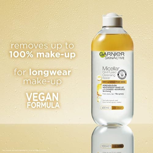 Garnier Micellar Cleansing Water, Oil-Infused, 400ml (Packing May Vary). thumbnail 3