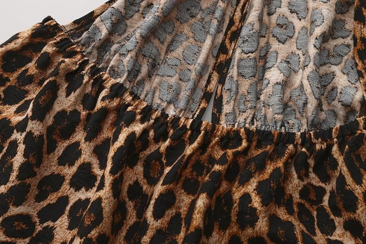 Women's Y2K Cute Summer Leopard Print Halter Top Sexy Tie Front Backless Ruffle Beach Crop Going Out Tops for Women thumbnail 6