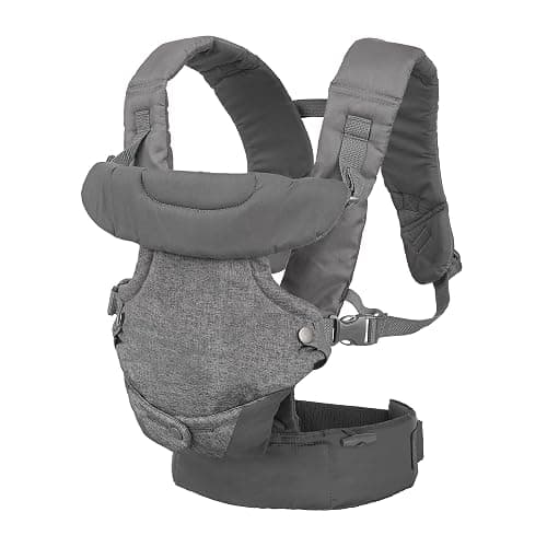 Infantino Flip 4-in-1 Convertible Baby Carrier, Adjustable, Ergonomic Babywearing, Registry Essential, Baby Carrier for Newborn to Toddler, Gray thumbnail 7
