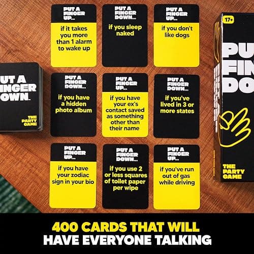 Hunch Games Put A Finger Down - Hilarious Party Card Game, Game Night, Parties, Big and Small Groups | Fun Social Icebreaker with 400 Cards for 2+ Players thumbnail 5