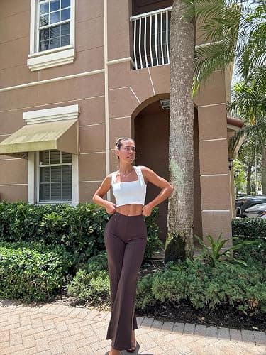 OQQ Women Wide Leg Pants High Waist Casual Pants Fall Clothes Outfits thumbnail 3