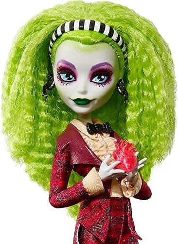 Monster High Skullector Beetlejuice Beetlejuice Doll 2-Pack, Collectible Betelgeuse and Lydia Deetz Set with Accessories and Displayable Packaging (Amazon Exclusive) thumbnail 4