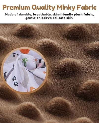 BOMOLOUR Seat Cover Compatible with Bumbo and Nuby Seat, Removable Breathable Baby Floor Seat Cover for Boys and Girls, Seat Not Included (Brown Farm) thumbnail 3