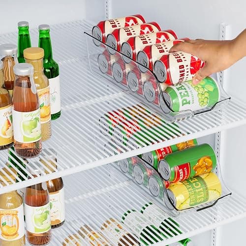 Utopia Kitchen Soda Can Organizer and Dispenser for Refrigerator/Pantry - Durable Can Storage Organizer Fridge & Kitchen Organization - (Clear, Set of 2) thumbnail 5