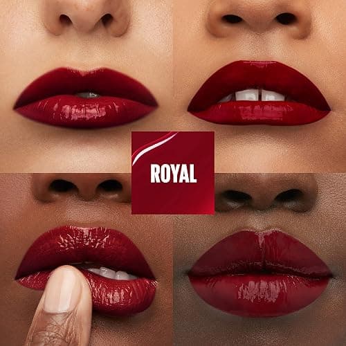 Maybelline Super Stay Vinyl Ink Longwear No-Budge Liquid Lipcolor Makeup, Highly Pigmented Color and Instant Shine, Royal, Deep Wine Red Lipstick, 0.14 fl oz, 1 Count thumbnail 3