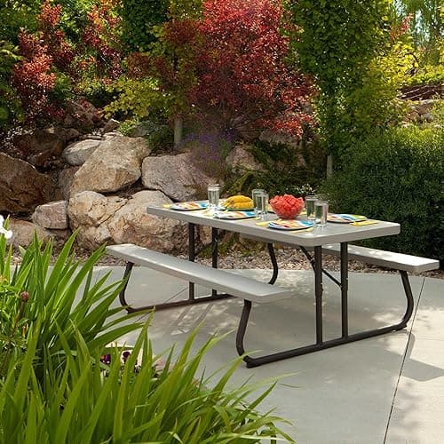Lifetime Folding Picnic Table, 6-Foot thumbnail 3