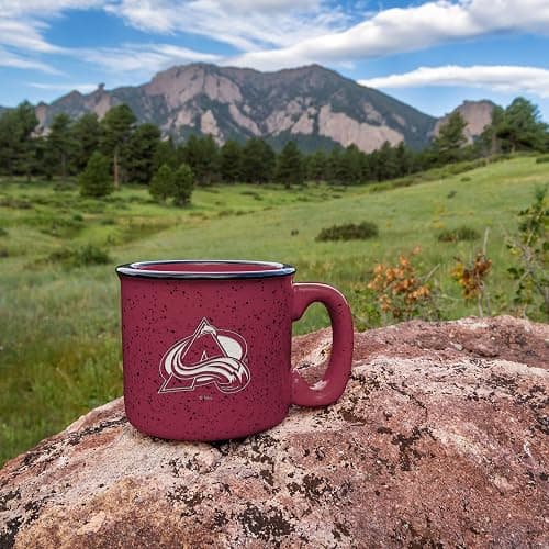 Rico Industries NHL Hockey Speckle 12oz Laser Engraved Campfire Mug thumbnail 2
