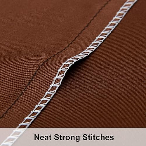 NTBAY 2 Pack Satin Standard Pillowcases for Hair and Skin, Luxurious and Silky Pillow Cases with Envelope Closure, 20x26 Inches, Brown thumbnail 5