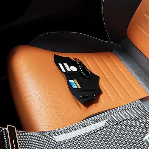AWinjoy Car Visor Organizer, Multifunctional Auto Interior Accessories Storage Pocket Sun Visor Pouch for Card License Registration Document Pen Key Interior Accessories Pocket Organizer thumbnail 3
