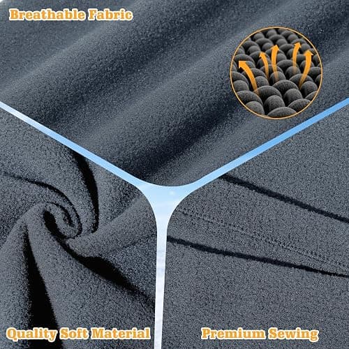 Jelbolin Winter Neck Warmer Gaiter: 4 Pack Windproof Face Ski Mask Fleece Face Cover Scarf for Cold Weather Sports and Work thumbnail 3
