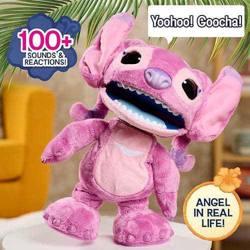 Disney Stitch Ultimate Angel Interactive 17" Plush Toy, 100+ Sounds & Reactions, Moves Like a Real-Life Angel, Toy for Fans, Girls, Boys, Kids 3 and Up by Just Play thumbnail 2