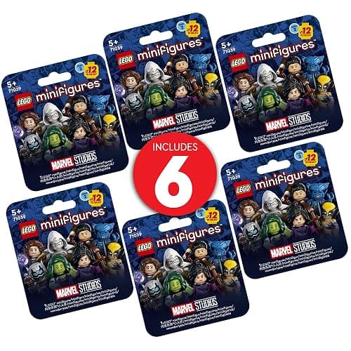 Lego Minifigures Marvel Series 2 6 Pack 66735 Mystery Blind Box, Surprise Collectible Characters for Role Play or to Add to a Minifigure or Marvel Collection, A Gift for Disney and Marvel Fans thumbnail 3