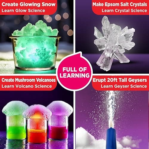 Doctor Jupiter Girls' Super Science Kit for Girls Ages 8-9-10-11-12-13-14 | Birthday Gift Ideas for Girls 8+ Years Old | STEM Toy with 100+ Experiments & Geyser Tube | Learning & Educational Kits - Girls' Super Science Kit: 8+ thumbnail 4
