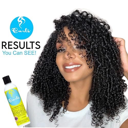 Curls Blueberry Bliss Reparative Leave In Conditioner - 8 oz, Helps Repair Damage and Prevent Breakage, Conditioner for Curly Hair, Wavy, and Coily Hair Types thumbnail 5