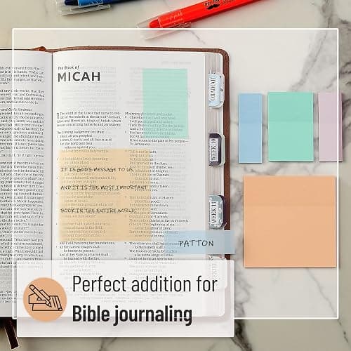 Mr. Pen Transparent Sticky Notes - 200 pcs, Pastel Colors, See Through, Bible & Book Annotation thumbnail 8