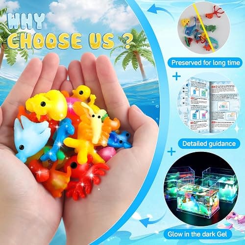 wookidel Aqua Fairy Water Gel Kit for Kid, Magic Water Elf Toy Kits with 12PCS Magic Gel and Animal Molds-Gift for Christmas,Birthday,New Year,Creative Art Craft Kit for Girls 6 7 8 10 Year Old thumbnail 4
