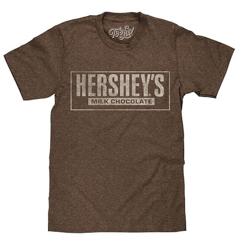 Tee  Faded Hershey's T-Shirt - Hersheys Milk Chocolate Logo Shirt - Image 1