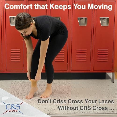 CRS Cross Ankle Malleolar Gel Sleeves. One Pair of Premium Padded Skate Socks to Cushion and Protect Ankle Bone for Figure Skating, Hockey, Inline, Roller, Skiing or Boots. (One Size Fits Most) thumbnail 7