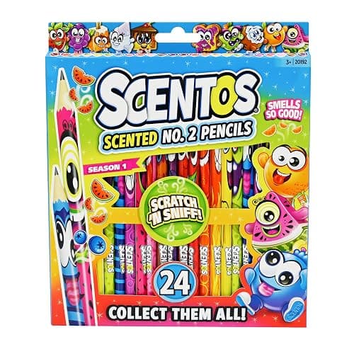 Scentos Scented Pencils for Kids - No. 2 Lead Pencils - Cute Pencil - For Ages 3 and Up - 24 Pack - Image 1