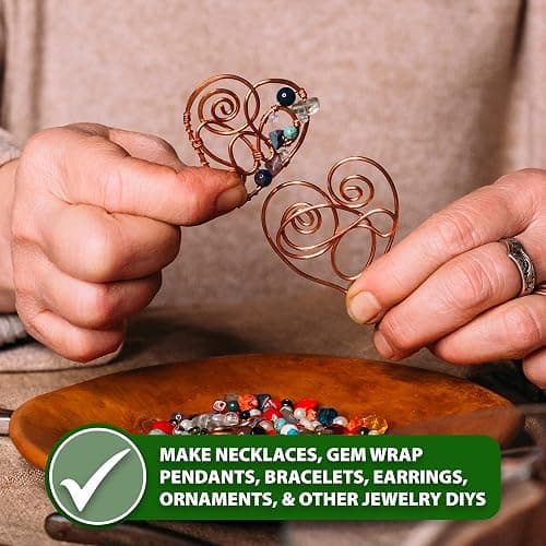 Mandala Crafts 14 Gauge Anodized Aluminum Craft Wire for Jewelry Making - 60 FT Colored Flexible Silver Tone Wire - Bendable for Bonsai Armature Crafting Sculpting thumbnail 5