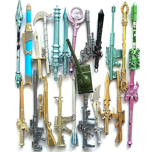 sencoo 24 pack Gel Pens Black Ink Sword Creative Stationery Pens Students Prize Children Gift Christmas Birthday School Boy Present - Image 1