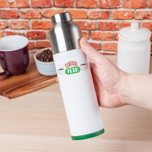 Paladone Central Perk Combo Cup|Travel Coffee Mug 400ml and Metal Cold Water Bottle 640ml | Officially Licensed Friends Merchandise thumbnail 2