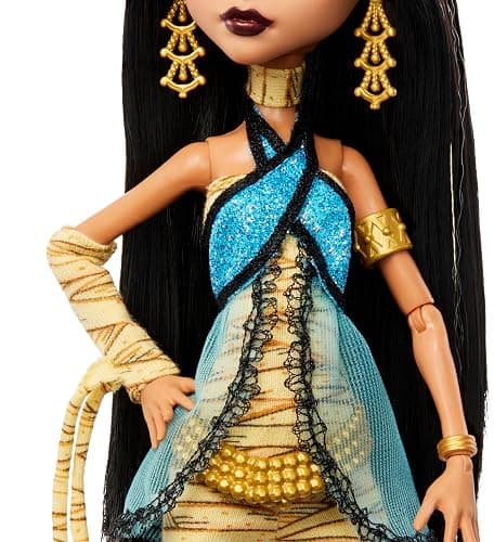 Monster High Booriginal Creeproduction Dolls 2-Pack, Cleo De Nile & Deuce Gorgon Collectible Reproductions with Doll Stands, Diaries & Pets thumbnail 4