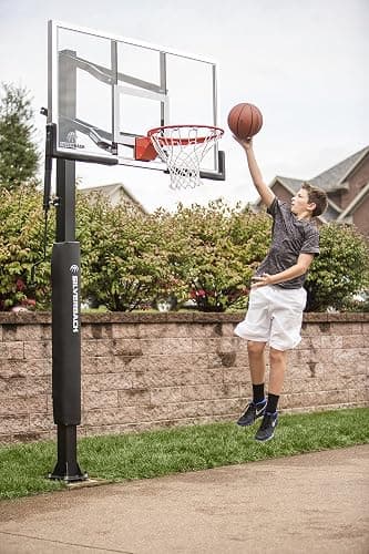 Silverback In-Ground Basketball Hoops, Adjustable Height Tempered Glass Backboard and Pro-Style Flex Rim. - Multiple Styles Available thumbnail 18