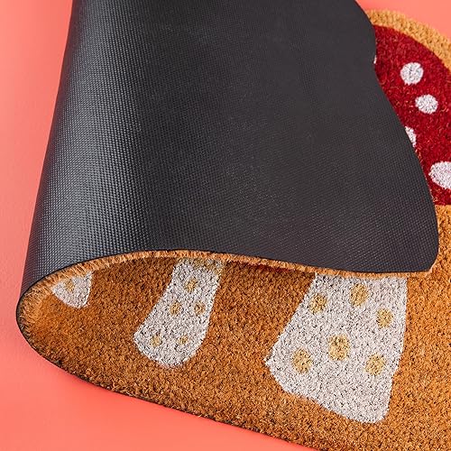 Now Designs Jubilee Mushroom Shaped Doormat, 1 EA - Mushroom thumbnail 3
