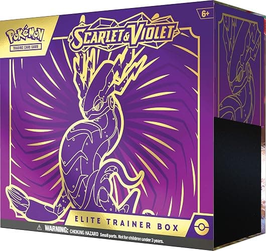 Pokémon TCG: Scarlet and Violet Elite Trainer Box - Miraidon Purple (1 Full Art Promo Card, 9 Boosters and Premium Accessories) thumbnail 4