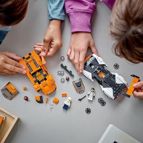 LEGO Speed Champions McLaren Solus GT & McLaren F1 LM 76918, Featuring 2 Iconic Race Car Toys, Hypercar Model Building Kit, Collectible 2023 Set, Great Kid-Friendly Gift for Boys and Girls Ages 9+ thumbnail 6